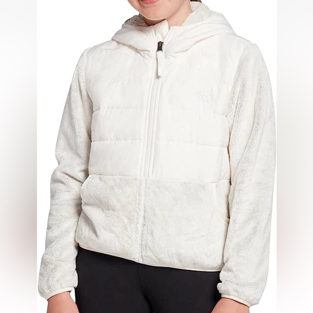 The North Face Kids White Jacket with Hood